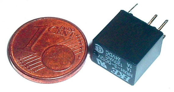 Mini relais 12 - 16 Volts