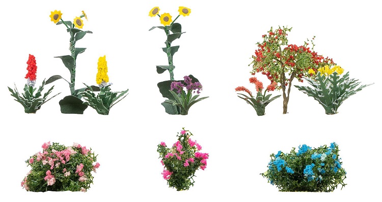 Fleurs dans le jardinet - Cliquez sur l'image pour la fermer