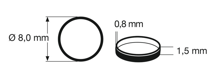 Bandage d'adhérence 8.00 mm