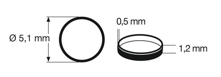 Bandage d'adhérence N 5.10 mm