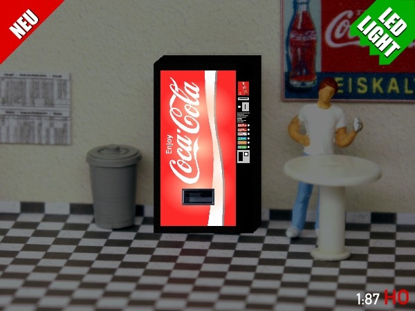 Distributeur de boissons - Coca-Cola - Cliquez sur l'image pour la fermer
