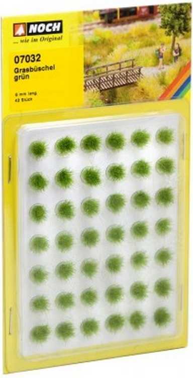 Touffe d'herbes vertes