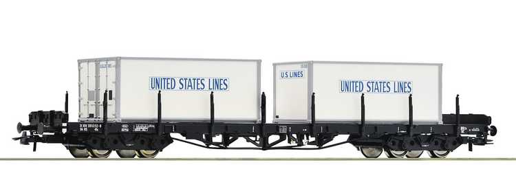 Wagon porte conteneur "United States Lines" - NS - Cliquez sur l'image pour la fermer